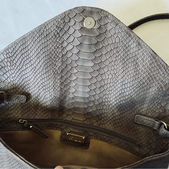 EUC Gigi New York Brown Leather Envelope Purse - Picture 6 of 6